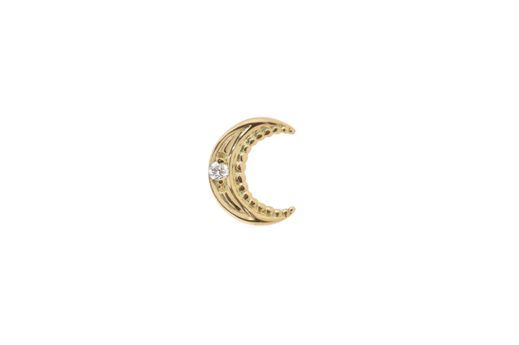 Boucle d'oreille lune de Gigi Clozeau