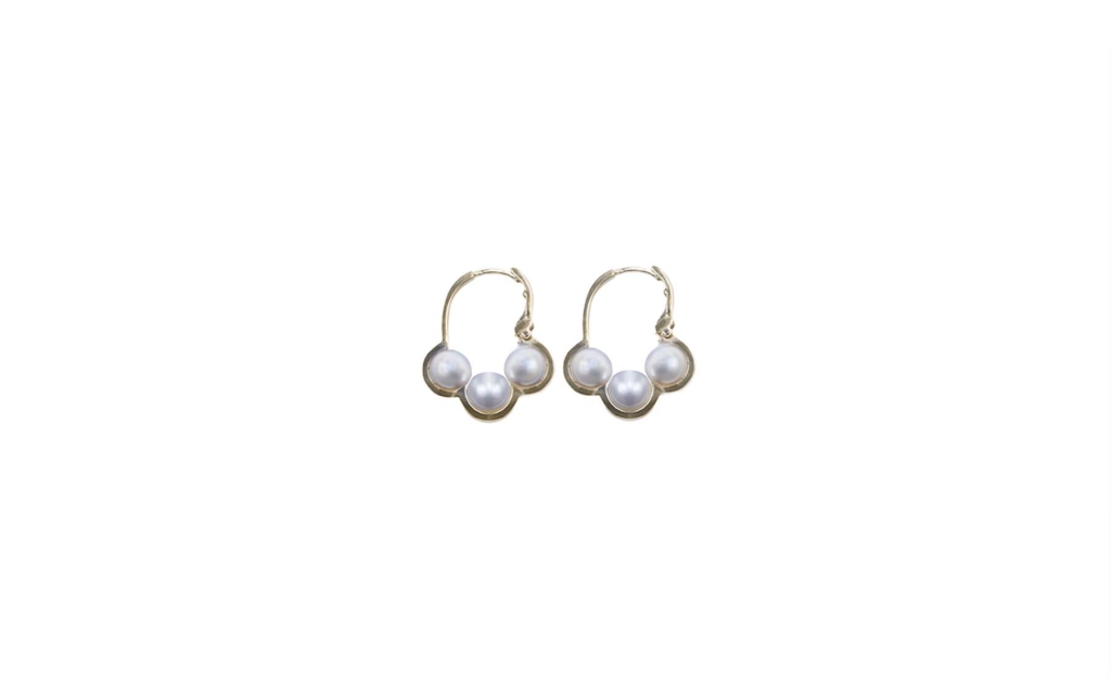 Boucle d’oreille Réserve Perles Blanches (unité)